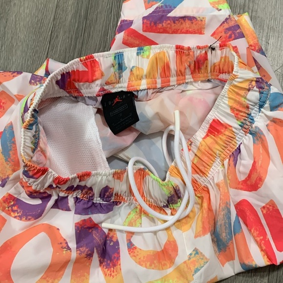 Nike Air Jordan White Zion Logo All Over Print Dri-Fit Basketball Shorts size M - Picture 4 of 15